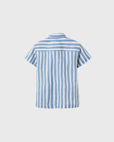 Camisa Bolsillo Rayas Azul Zippy diseño